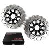 Konerstone Dischi freno anteriori per Suzuki RF900R 1994-1997 / GSF1200 BANDIT 1996-2005 / GSX1200 INAZUMA 1999-2003 BANDIT 1200 Accessories RF900 GSF GSX 1200 Nero 1995 1998 2000 2001