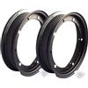 Generico KIT COPPIA CERCHI RUOTA NERO IN FERRO PER GOMMA 3.00.10 COMPATIBILE PER 50 SPECIAL L R N