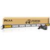PICAA 44 pollici Barra Led Fuoristrada, 110cm 360W Fari Led Trattore, 12V Faretti Fendinebbia,Doppio Colore Bianco Ambra Faro da Lavoro Luci Led per 4x4 Auto Offroad Camion SUV ATV con cablaggio