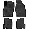 WALSER Tappetini in gomma per auto XTR su misura compatibile con Opel Adam (M13) 10/2012-02/2019, tappeti auto antiscivolo, protezione vano piedi