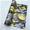 DH-Link Nuovo film in vinile camouflage per auto, pellicola per avvolgimento auto mimetica per lo styling dell'auto, 2 misure (152 * 50 cm, giallo)