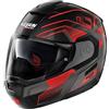 NOLAN N90-3 Comeback N-Com Casco (Black/Red,L (60/61))