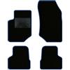 QUEMAR Tappetini Auto per Peugeot 2008 II e-2008, Bordo Blu, 0 Ricami | dal 2019 / Kit Tappeti Moquette e Gomma su Misura / Set 2 Anteriori + 2 Posteriori / Ricami e Colori Personalizzati