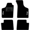 QUEMAR Tappetini Auto per Renault Twingo I, Bordo Antracite, 2 Ricami | 1993-2007 / Kit Tappeti Moquette e Gomma su Misura / Set 2 Anteriori + 2 Posteriori / Ricami e Colori Personalizzati