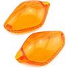Xerial 2 lenti per indicatori di direzione anteriori o posteriori, compatibili con Honda MSX125 CRF250L CMX 300/500 Rebel NC700 NC750 CTX700 copertura per indicatori di direzione per moto (ambra)