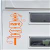 Generico Adesivo sticker camper frase frasi CARTELLO MARE MONTAGNA LAGO -caravan roulotte- accessori grafiche fiancata scegli colore cod.1975 (035 Arancione, cm 21 x 35)