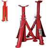 TANIASHOP Coppia di Cavalletti da 3 Ton Crick Supporti per Auto Camper Cavalletti di Sostegno per Officina Garage Portata 3 Tonnellate Con Gambe Pieghevoli Regolabile da 270 a 365mm