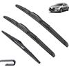 Autopixl Spazzole tergicristallo anteriori for auto compatibili con Mazda 3 Mazda3 BM BN 2013 2014 2015 2016 2017 2018 Spazzole Axela UJ Hook Accessori auto (Color : RHD)