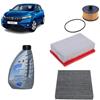 OP Kit tagliando 3 filtri + 4L olio 5W-30 Q8 Prestige compatibile con Dacia sandero iii 1.0 TCE 90 Benzina 2021+