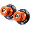 Zorlun Supporto scorrevole for bobine forcellone M10 compatibile con 390 790 890 1050 1090 ADVENTURE 1290 2022 Super Adventure 990 SUPERMOTO(Orange-790adv)