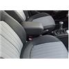 Drive Design Bracciolo portaoggetti REGOLABILE in lunghezza compatibile con Punto e Grande Punto, Punto Evo in eco pelle nero