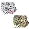 BEBIKR 50 pezzi Multi-Size Ferro U-Type Plug Guarnizione Quattro Ruote Inserti Allineamento
