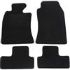 J&J AUTOMOTIVE Tappetini in Tessuto per Mini Mini Cooper 2001-2006, Set da 4 Pezzi Anteriori e Posteriori, di Velluto su Misura, Antiscivolo, Colore Nero