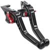 tusgt Leva Freno Frizione Per Benelli BN 125 BN 150 Tnt 150i BN125 Moto CNC Regolabile Frizione Leve Freno Leva Para Freno Moto (Black Red)