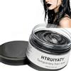HTRUIYATY Cera per Capelli di Colore Nero, Modellamento Temporaneo di Una Volta Tinture per Capelli Naturali di Colore, Crema Acconciatura Temporanea, Cera Styling per Party, Cosplay, Party (Nero)