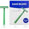 Generico Rasoi monouso BILAMA per tricotomia non sterili (Confezione 100 pezzi) in acciaio inox