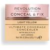 Revolution Beauty London Revolution - Correttore con copertura finale Conceal and Fix, colore: Giallo chiaro