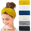 Kavya Fasce Capelli Donna Largo Elastico Morbido Estate Boho Stampa Accessori Sportiva Yoga Bandana Donna Multicolore (multicolore-4)