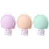 DIYBravo 3 Pezzi 30ml Contenitori Da Viaggio Per Liquidi, a Prova Di Perdite Flaconi Da Viaggio In Silicone, Contenitori Da Viaggio Per Lozioni/Creme/Shampoo/Condizionatore (30ml viola+arancio+ verde)