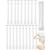 HUVZOR Applicatori Vaginali Monouso, 20 Pezzi Bianco Lubrificante Personale Applicatore,Applicatore anale,Lubrificanti Personali Iniettore,Vaginale Sparatutto Siringa Aiuti Pacchetto Individuale
