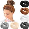 Kavya Fasce Capelli Largo Elastico Morbido 6 Pcs Estate Boho Fasce per Capelli Stampa Accessori per capelli Fascia Capelli Yoga Bandana Donna Multicolore