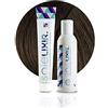 Pop Italy Soielixir Tinta Permanente per Capelli in crema SENZA Resorcina, Parafenilendiammina e Ammoniaca 93 Colori - 100 ml - (Pack Tinta + Ossigeno 40 vol. - 6/0 Biondo Scuro)