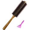 Vista Spazzola Rotonda per Capelli Legno Spazzola con Setole di Cinghiale 48mm spazzola capelli Spazzola Tonda per Capelli Professionale per Acconciatura, Arricciatura
