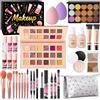 Viugex Tutto in Uno Trousse Trucchi Donna, Set Regalo Make Up per Ragazza Adolescente, Kit Trucco Make Up Completo con Ombretto Liner Occhi Palette Contouring Fondotinta Gloss Labbra Correttore Mascara