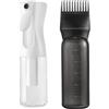 ZEPIQOR Applicatore Olio Capelli, Spruzzino per Capelli Ricci, 200ML Spruzzino Nebulizzatore Capelli, 170ML Flacone Applicatore per Pettine per Design dei Capelli, Cura e Colorazione dei Capelli