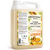 BEAUTIONA Mango & Papaya - Ricarica per dispenser di sapone in schiuma, 5 l, con glicerina e olio di mandorle, senza siliconi, olio minerale e parabeni
