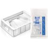 Xanitalia Vasca Pedicure Pediluvio in plastica resistente con sacchetti podologici 100 pz.