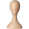 Gemini_mall® - testa di manichino da donna, in polistirolo, per esporre parrucche, occhiali e cappelli