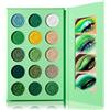 DE'LANCI, palette di ombretti verde avocado 15 colori, ombretto altamente pigmentato, palette di trucco opaco lucido, lunga durata, vegana, senza crudeltà, nudo, giallo, smeraldo, verde