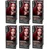 Syoss by Palette Colorazione Permanente 5-29 Rosso Intenso, Colorazione capelli permanente con Cheratina, Tinta rossa per copertura dei capelli bianchi, fino a 100 giorni, confezione da 6