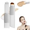 Flossty Clarea Fondotinta Stick Coreano Cambia Colore con Pennello, Crema Bianca con Pennello, Fondotinta Stick 2 in 1, Coprenza Naturale, Effetto Uniforme e Luminoso a Lunga Tenuta (Pelle scura)
