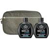 FEI FAN Deodorante Profumato Men, INVISIBLE PROTECTION, No Gas, Formulato Senza Sali Di Alluminio 100ml (2 Unità) + Pochette Da Uomo (Colori Assortiti)