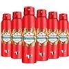 Old Spice Bearglove deodorante spray per il corpo, per uomini, confezione da 6 (6 x 150 ml)