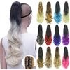 IMISSU Ricci Ombre Color Artiglio Coda di Cavallo Estensioni Dei Capelli Mascella Coda Di Cavallo Clip In Parrucca Parrucca per Le Donne (Ombre bionde)