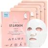 STARSKIN Close Up Face Mask 4x40g - Maschera Viso Rassodante in Bio-Cellulosa per Tutti i Tipi di Pelle, Migliora l'Elasticità del Viso, Trattamento delle Rughe, Effetto Anti-Aging, K-Beauty