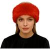 Lina & Lily Fascia Donna Invernale in Pelliccia Sintetica Pelo Lungo (Rosso)