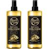 Redone Aftershave Natural Spray Barber Cologne Gold 2 x 400 ml | Profumo di lunga durata | Prodotto di cura premium per uomini | 2 pezzi