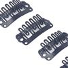 Brrnoo Clip per Parrucche a Forma di U 2,3 cm - 100 pezzi con 6 a pettine e gommini antiscivolo, ideali per extension e parrucche posticce, facile fissaggio e rimozione