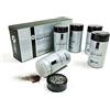 Kmax Hair Fibers, Fibre di Cheratina per capelli ad azione ridensificante e per coprire la Calvizie- Astuccio Pocket Size (5 Flaconi da 3 gr) - Castano Chiaro