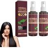 VKaoess Spray coprente per capelli grigi alle erbe e ritocco delle radici - Colore temporaneo per capelli per donne e uomini con balsamo scurinte, ripristino immediato del colore naturale (2 bottiglie)