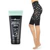 BODY&BEAUTY Trattamento Anticellulite e Snellente, Pigiama Tonificante Massaggiante, Attiva il Microcircolo, Fango e Gel, Effetto Freddo (S-M, Pack: Pantaloncino Corto nero + Gel)