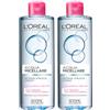 L'Oreal Paris L'Oréal Paris Skin Expert Acqua Micellare Deterge Strucca Lenisce Adatta a Pelli Sensibili per Viso Occhi e Labbra Formula Senza Risciacquo e Ipoallergenica - 2 Flaconi da 400ml