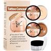 KOAHDE Impermeabile Correttore Per Tatuaggi,Trucco Coprente Tatuaggi,Fondotinta Impermeabile,Nascondi Facilmente le Imperfezioni,Copertina Make Up