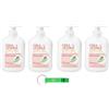 Beni Culinari 4 saponi Cera di Cupra Sapone Idratante Liquido Idratante per Mani e Viso, con Miele Cupra, 200 ml + Portachiavi Beni Culinari