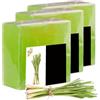 Hotainoys 3 pezzi di sapone alla citronella 100 g di sapone naturale alla citronella per gli esseri umani saponetta biologica per la pelle del corpo e del viso elementi essenziali indispensab
