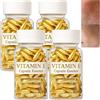 JASUBAI Capsule di vitamina E per il viso, siero anti-età idratante e rassodante, riduce le rughe e le linee sottili, schiarisce la pelle, nutre in profondità, 60 capsule/scatola (4 scatole)